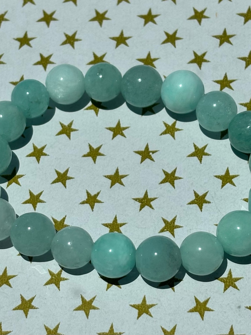 Aqua Beaded Stretch Bracelet - Women Jewelry